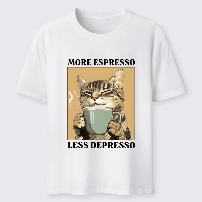 Tokyo-Tiger Cute Cat Drinking Coffee Classic T-Shirt