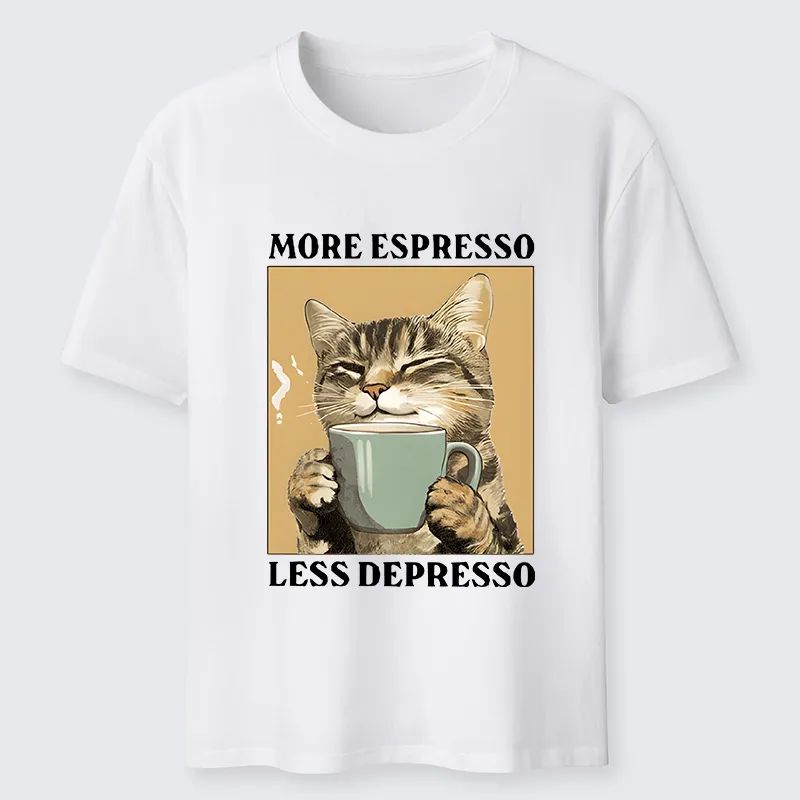 Tokyo-Tiger Cute Cat Drinking Coffee Classic T-Shirt