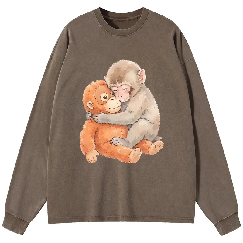 Tokyo-Tiger Poor Punch Washed Long Sleeve T-Shirt