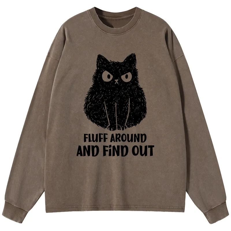 Tokyo-Tiger Consequences Of Fooling Around Washed Long Sleeve T-Shirt