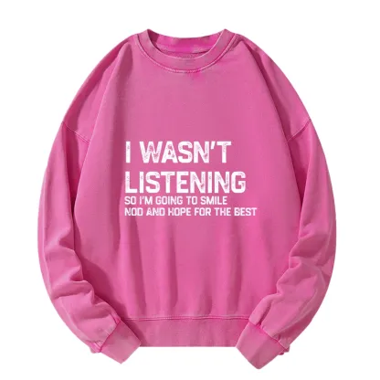 Tokyo-Tiger Indifferent To Everything Washed Sweatshirt