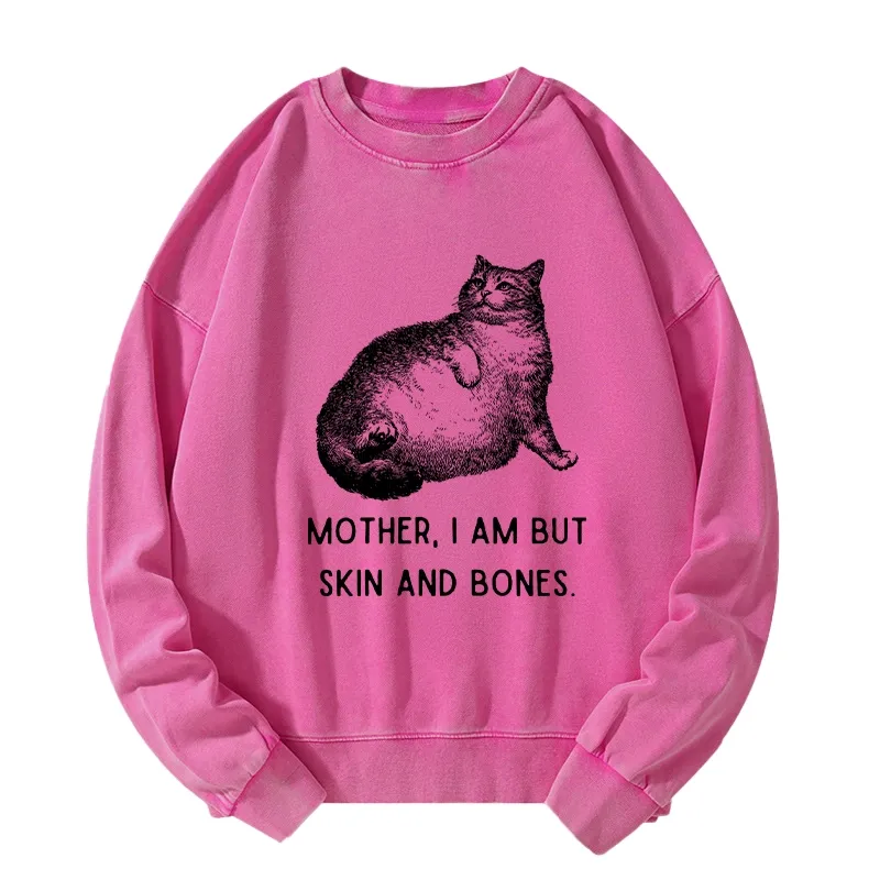 Tokyo-Tiger Skin & Bones Cat Washed Sweatshirt