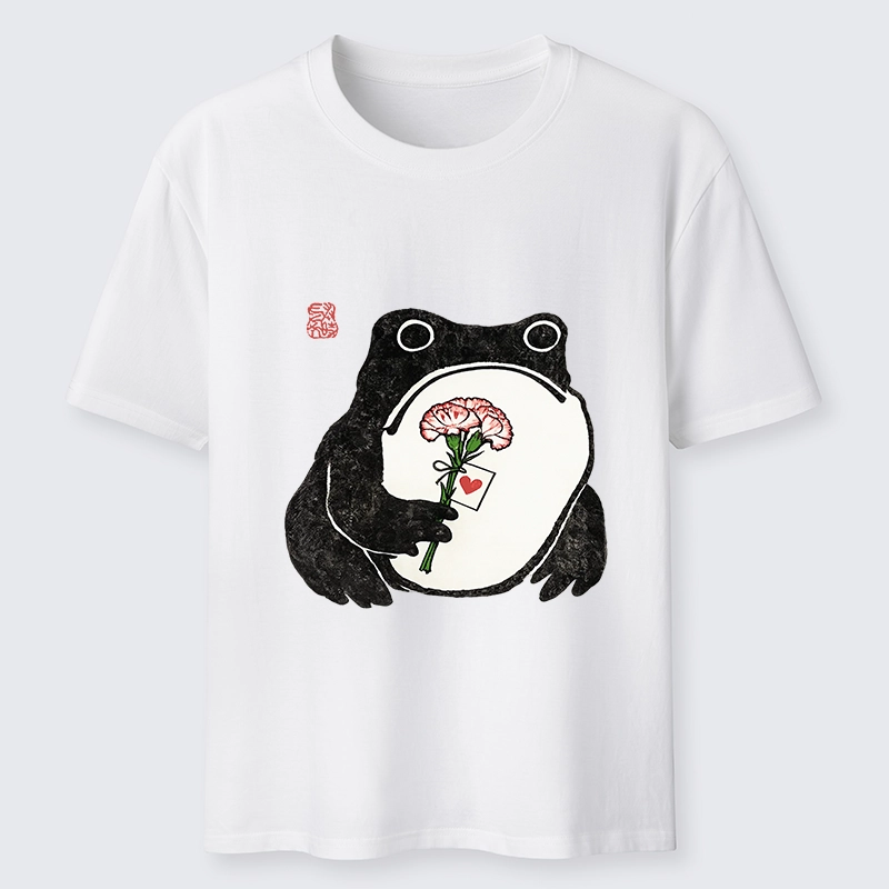 Tokyo-Tiger The Frog Holding A Carnation Classic T-Shirt