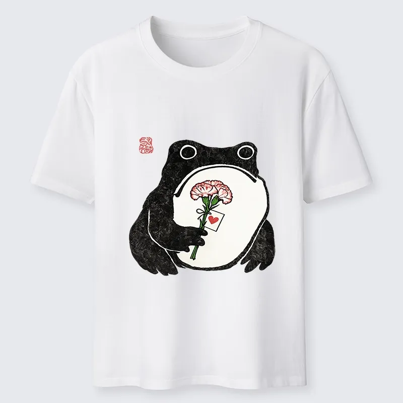 Tokyo-Tiger The Frog Holding A Carnation Classic T-Shirt