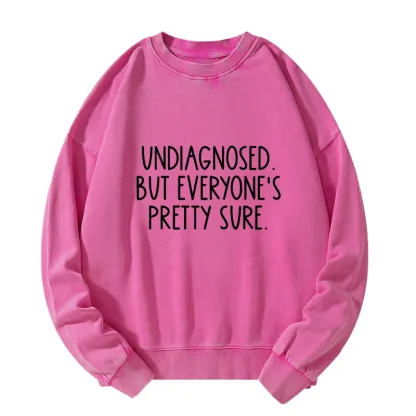 Tokyo-Tiger Self-diagnosed Illness Funny Washed Sweatshirt