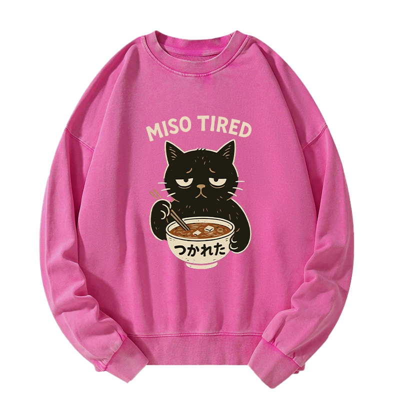 Tokyo-Tiger I’m So Tired Washed Sweatshirt