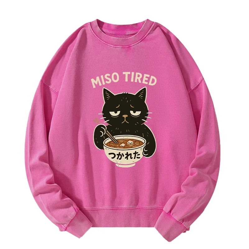 Tokyo-Tiger I’m So Tired Washed Sweatshirt
