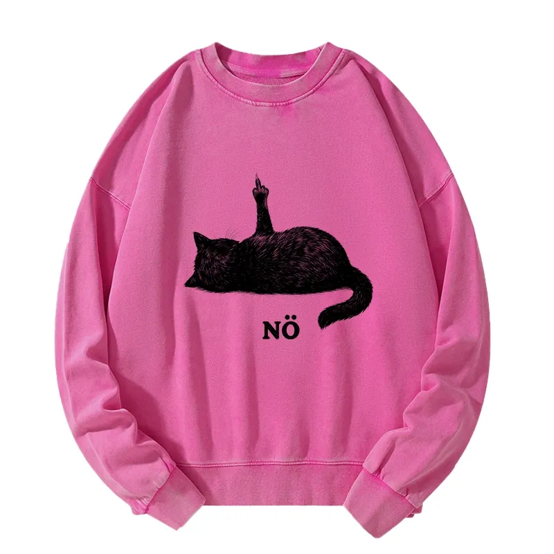 Tokyo-Tiger Cat Refused Washed Sweatshirt