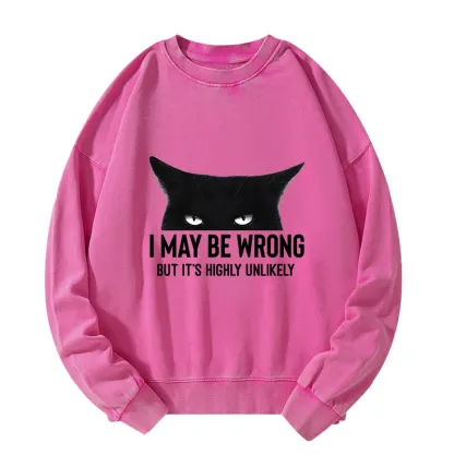 Tokyo-Tiger Cat Can Do No Wrong Washed Sweatshirt