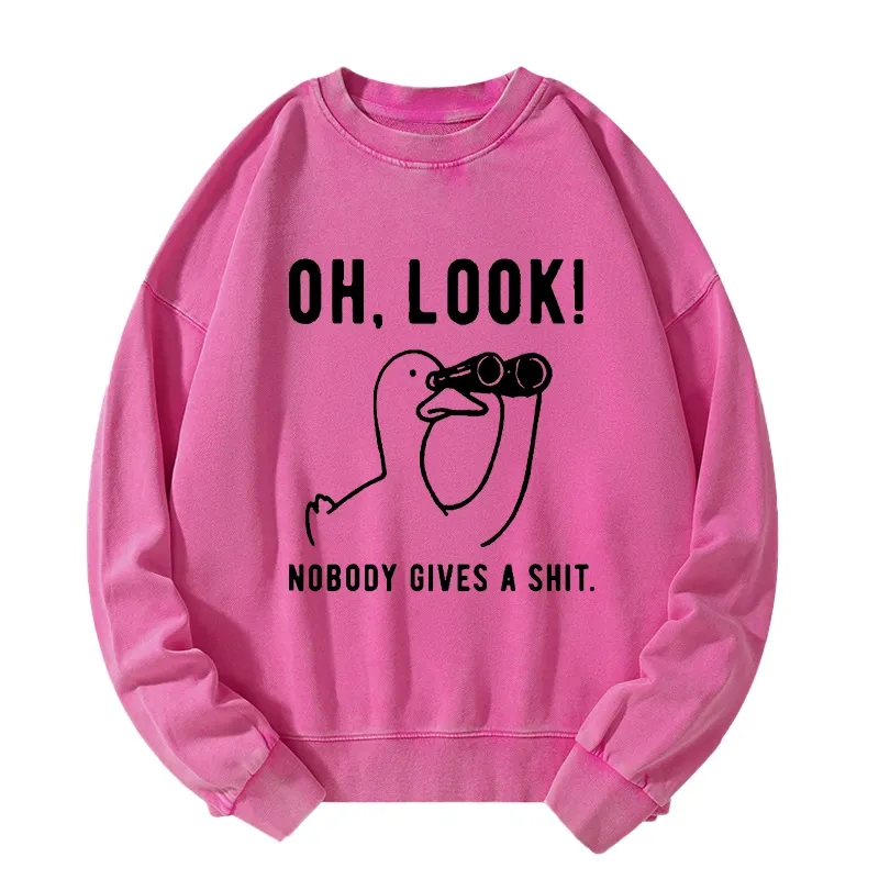 Tokyo-Tiger No One Cares About The Duck Washed Sweatshirt