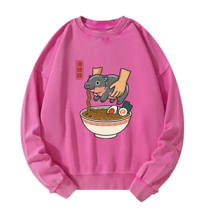 Tokyo-Tiger Noodles Got Me Washed Sweatshirt