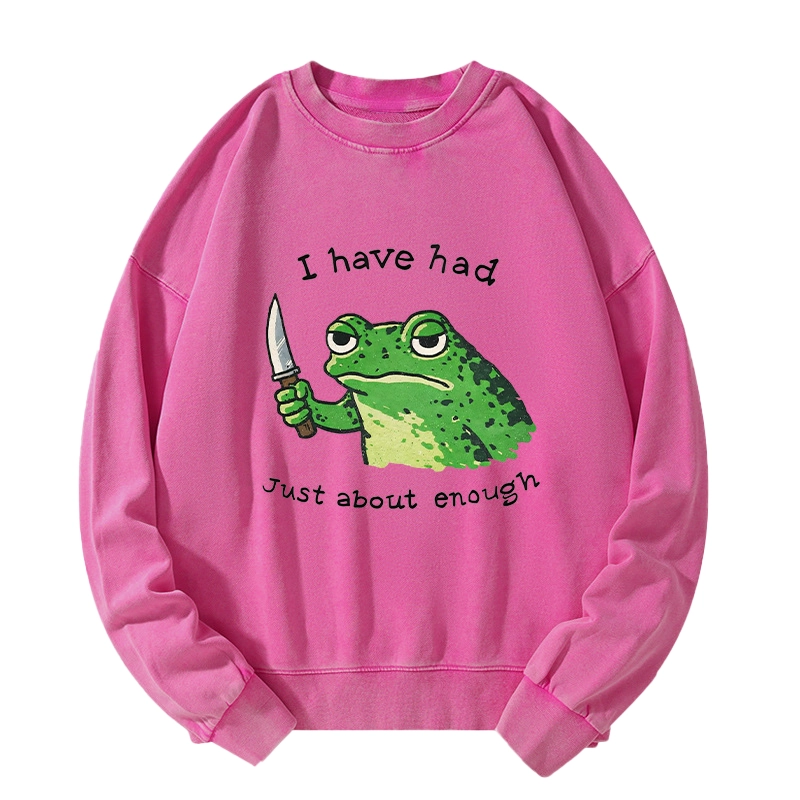 Tokyo-Tiger Impatient Frog Washed Sweatshirt