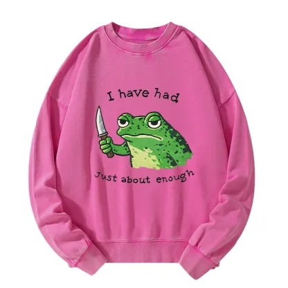 Tokyo-Tiger Impatient Frog Washed Sweatshirt