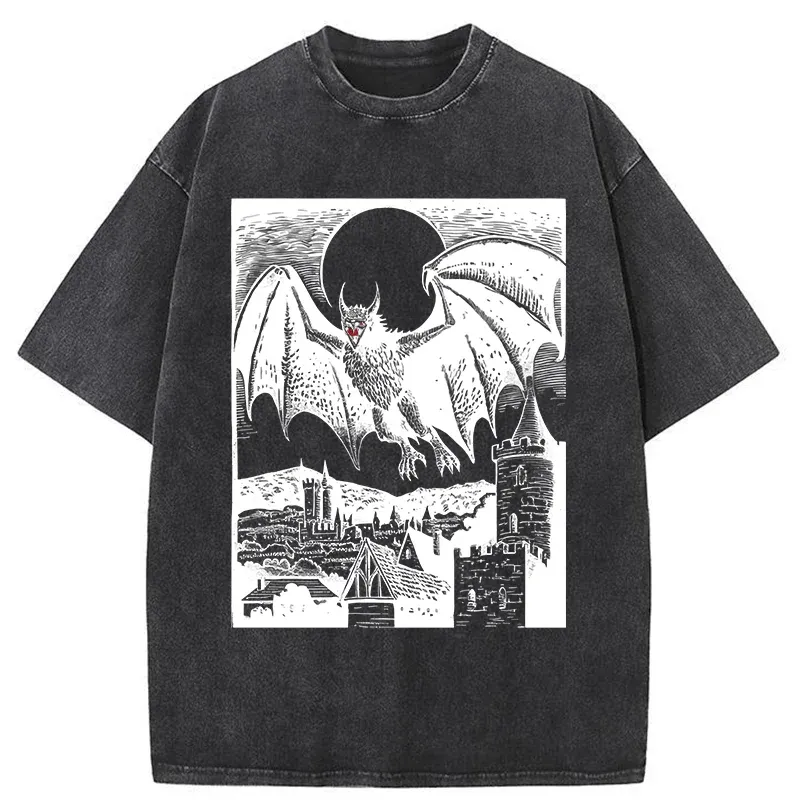 Tokyo-Tiger Horrible Demon Washed T-Shirt