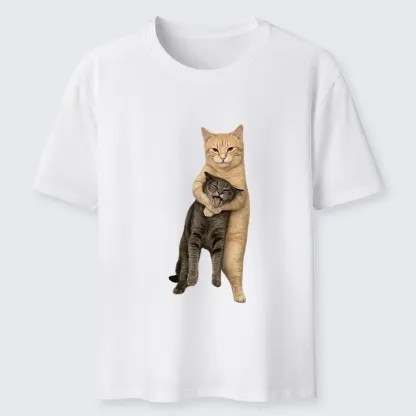 Tokyo-Tiger Orange Cat’s Tight Embrace Classic T-Shirt