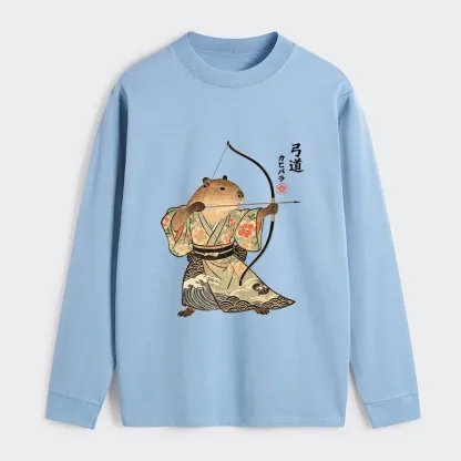 Tokyo-Tiger Capybara Archery Classic Long Sleeve T-Shirt