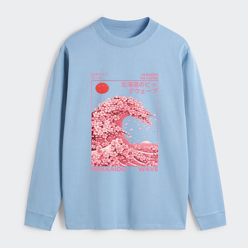 Tokyo-Tiger Sakura Wave Classic Long Sleeve T-Shirt