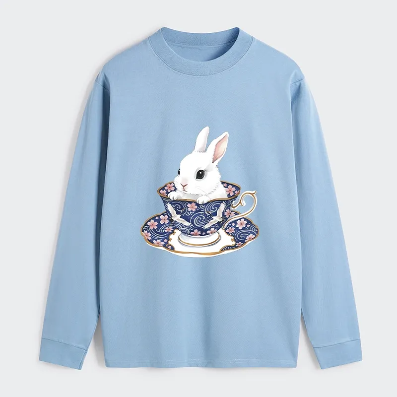 Tokyo-Tiger Cute Rabbit Tea Set Classic Long Sleeve T-Shirt