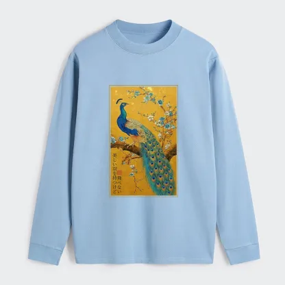Tokyo-Tiger The Peacock's Silent Elegance Classic Long Sleeve T-Shirt