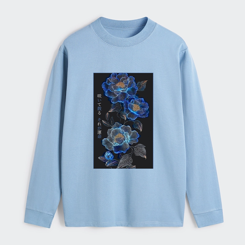 Tokyo-Tiger The Sea Of Flowers In The Darkness Classic Long Sleeve T-Shirt