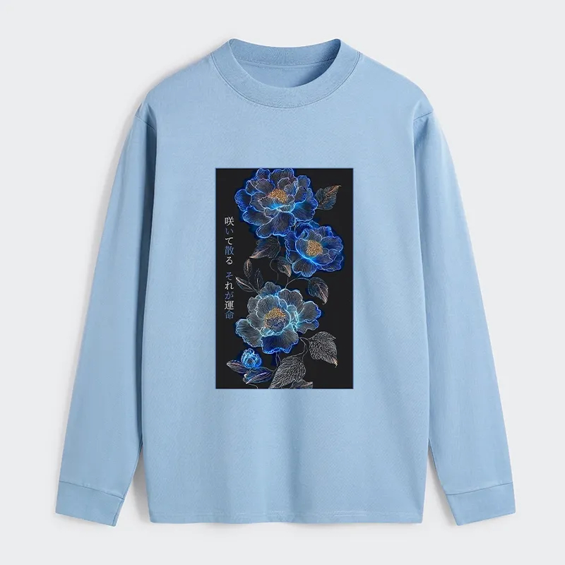 Tokyo-Tiger The Sea Of Flowers In The Darkness Classic Long Sleeve T-Shirt
