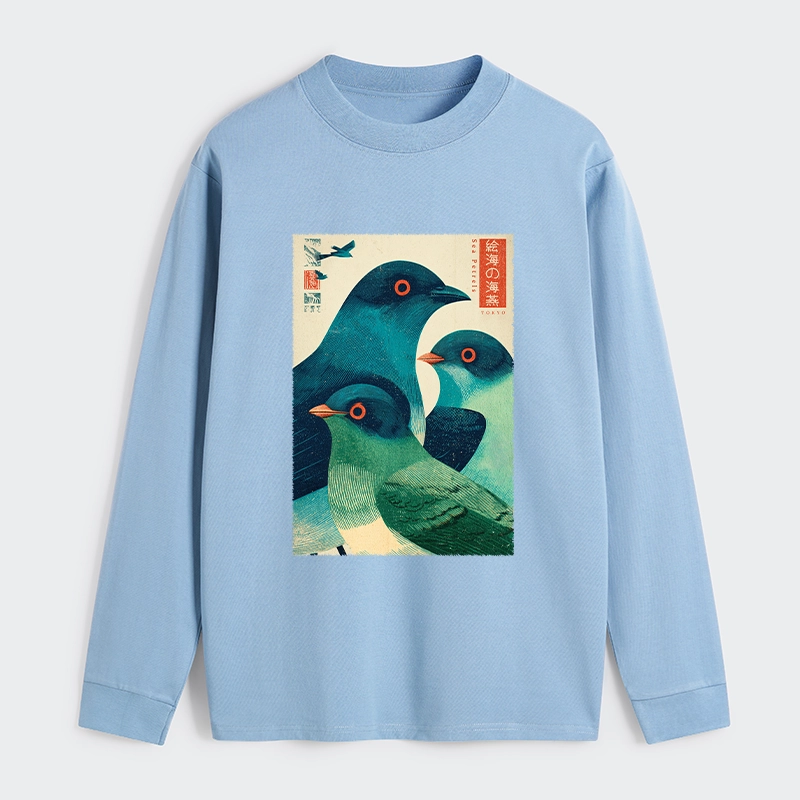Tokyo-Tiger Petrels Of The Painted Sea Classic Long Sleeve T-Shirt