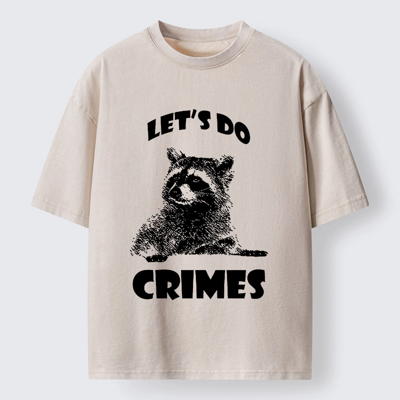 Tokyo-Tiger Raccoon’s Crime Pact Washed T-Shirt