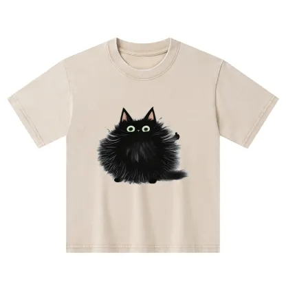 Tokyo-Tiger Cat's Approval Kids Washed T-Shirt