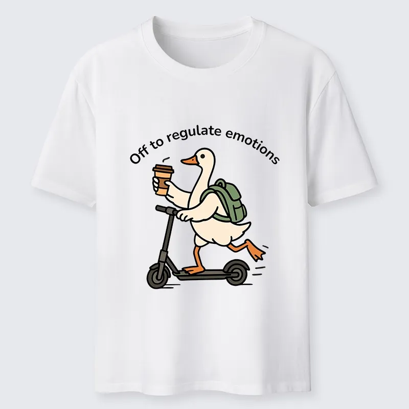 Tokyo-Tiger Scooter-Riding Duck’s Self-Care Classic T-Shirt Sale