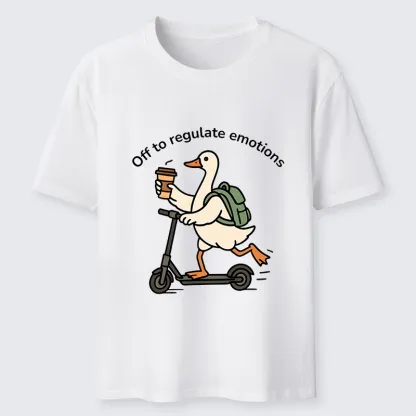 Tokyo-Tiger Scooter-Riding Duck’s Self-Care Classic T-Shirt