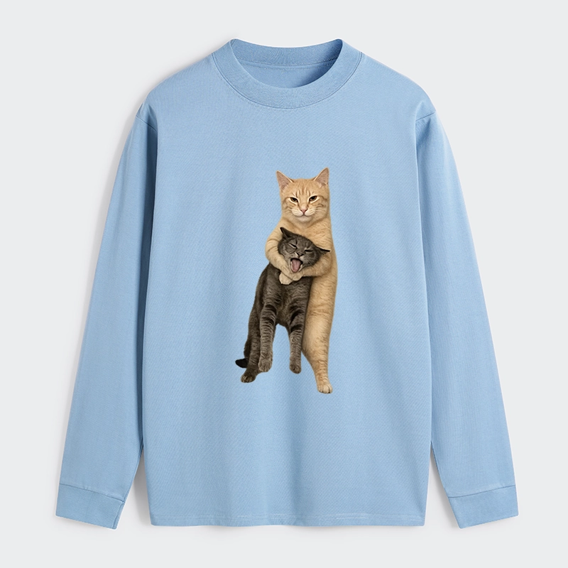 Tokyo-Tiger Orange Cat’s Tight Embrace Classic Long Sleeve T-Shirt