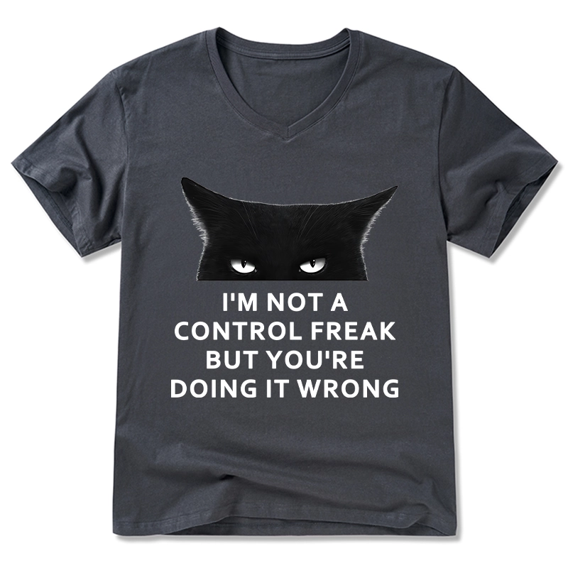 Tokyo-Tiger Control Freak Funny V-Neck Classic T-Shirt