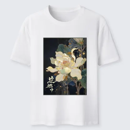 Tokyo-Tiger Lotus Adorned With Golden Specks Classic T-Shirt