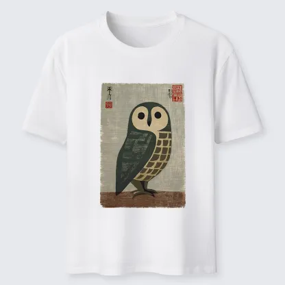 Tokyo-Tiger Traditional Owl In Japanese Art Classic T-Shirt