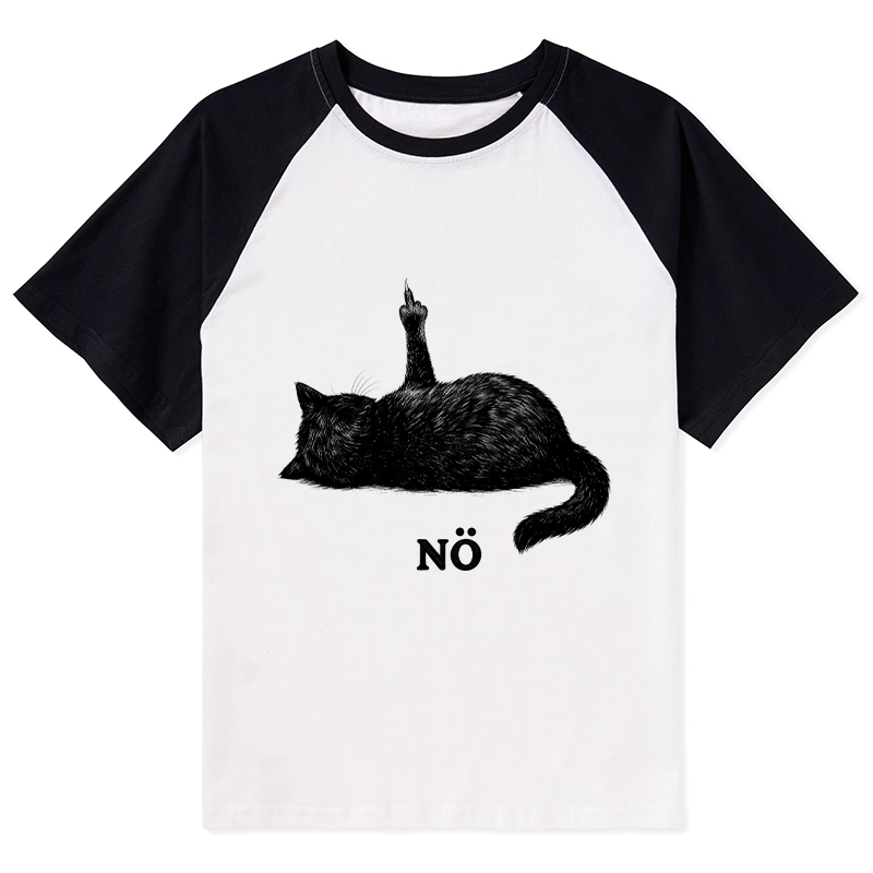 Tokyo-Tiger Cat Refused Raglan T-shirt