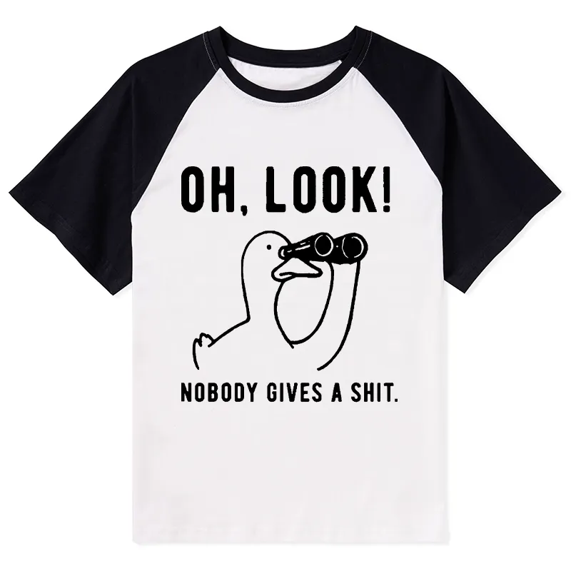 Tokyo-Tiger No One Cares About The Duck Raglan T-shirt