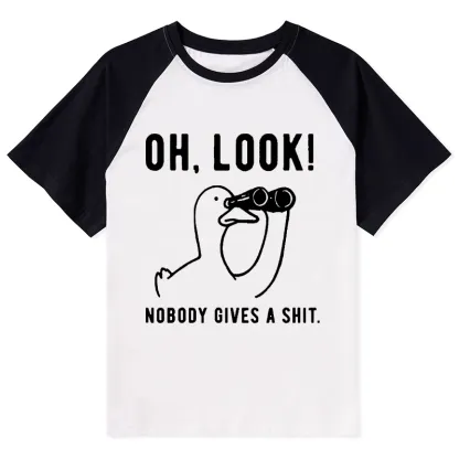 Tokyo-Tiger No One Cares About The Duck Raglan T-shirt