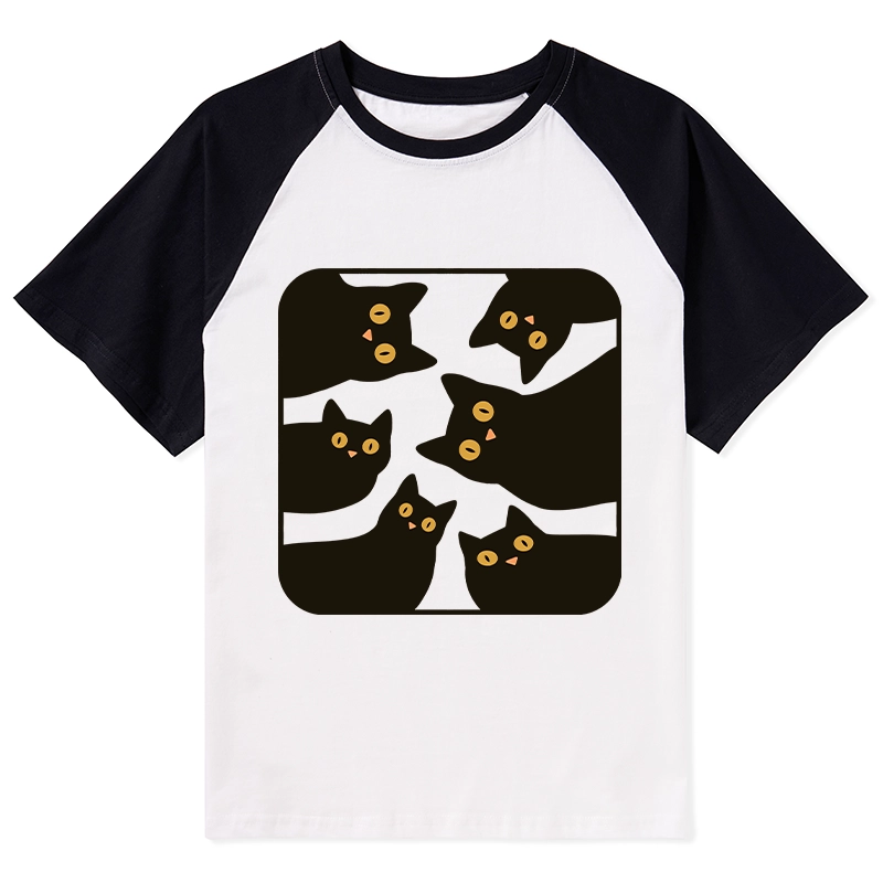 Tokyo-Tiger Cats Are Watching You Raglan T-shirt