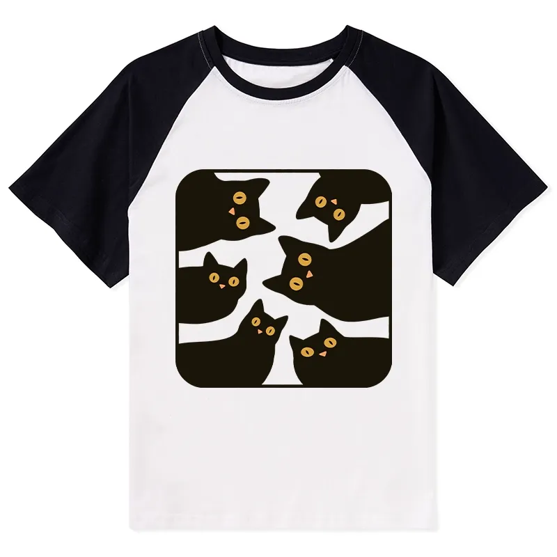 Tokyo-Tiger Cats Are Watching You Raglan T-shirt