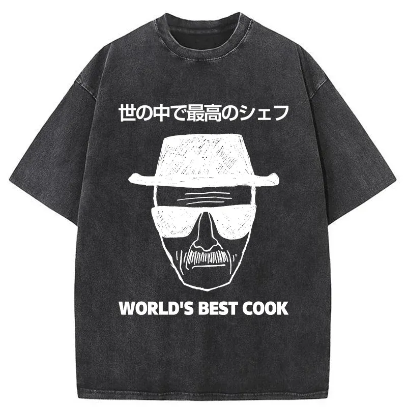 Tokyo-Tiger World's Best Cook Washed T-Shirt