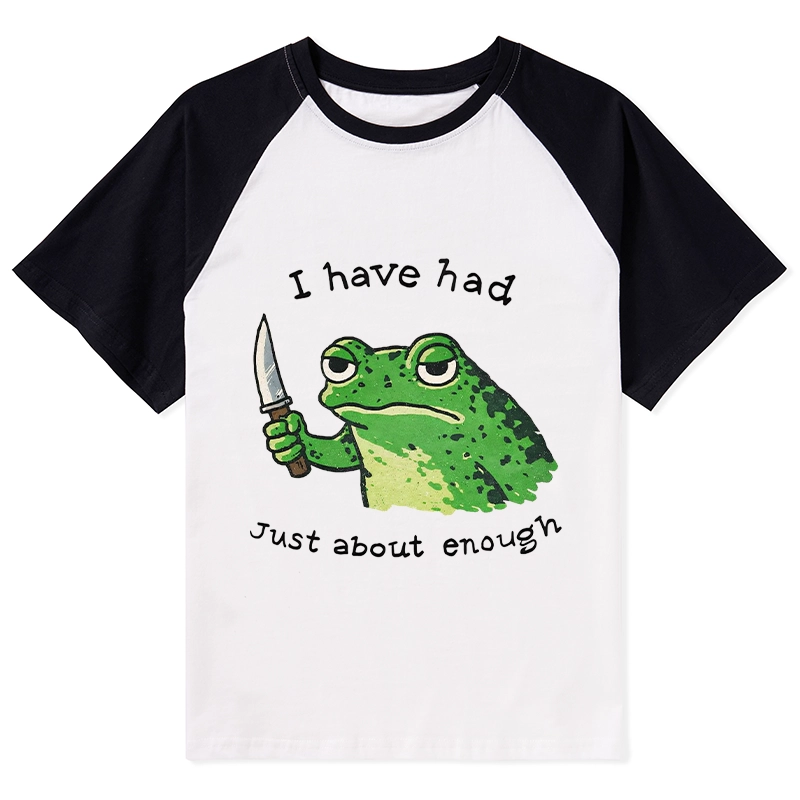 Tokyo-Tiger Impatient Frog Raglan T-shirt