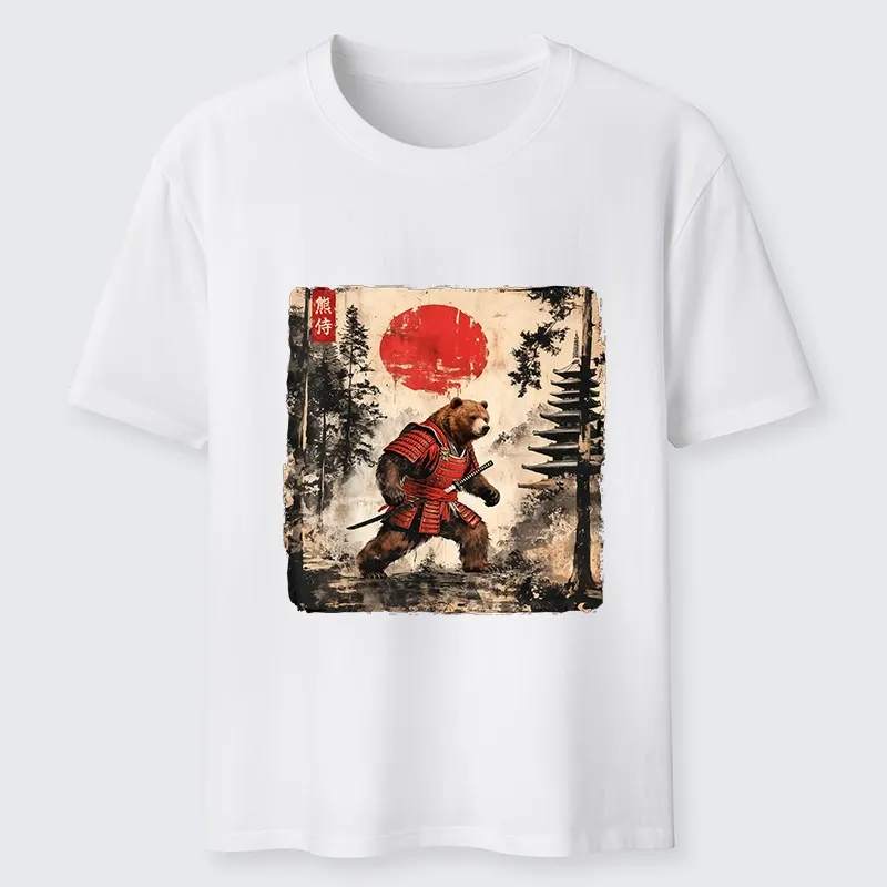 Tokyo-Tiger Japanese Samurai Bear With Katana Classic T-Shirt Sale