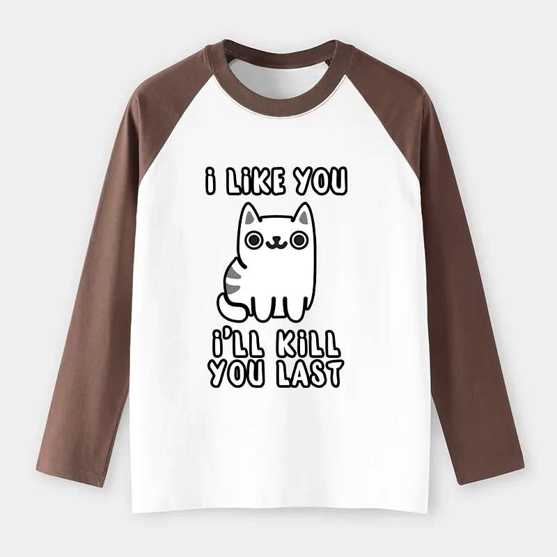 Tokyo-Tiger Cats And Humans Have A Love-hate Relationship Raglan Long Sleeve T-shirt