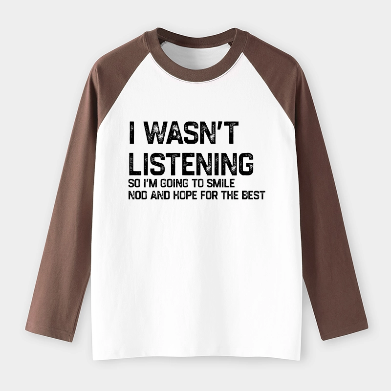 Tokyo-Tiger Indifferent To Everything Raglan Long Sleeve T-shirt