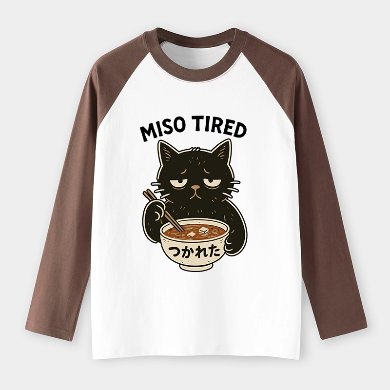 Tokyo-Tiger I’m So Tired Raglan Long Sleeve T-shirt
