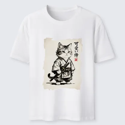 Tokyo-Tiger Japanese Samurai Cat Illustration Classic T-Shirt