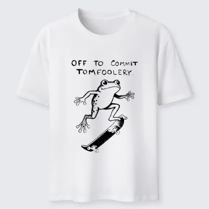 Tokyo-Tiger Playful Frog Skateboarding Classic T-Shirt