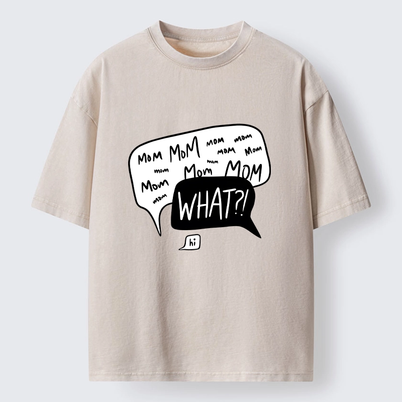 Tokyo-Tiger Chaotic Mom Talk What Meme Art Washed T-Shirt