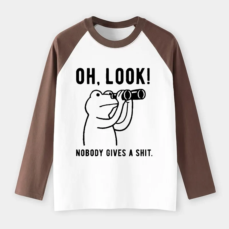 Tokyo-Tiger Frog of Indifference Raglan Long Sleeve T-shirt