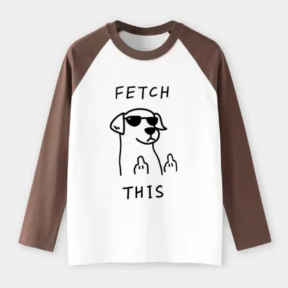 Tokyo-Tiger Rebellious Dog Raglan Long Sleeve T-shirt